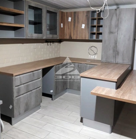 Кухня в дом в стиле Лофт