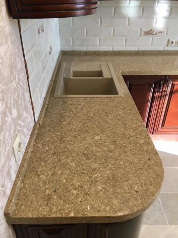 УТ127 Кухня собрана в апреле, камень установлен в мае 2020