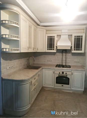 Кухня Прованс. Массив ясеня