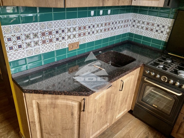 Заказ УТ219. Кухня Дуб ланселот, мдф-пвх