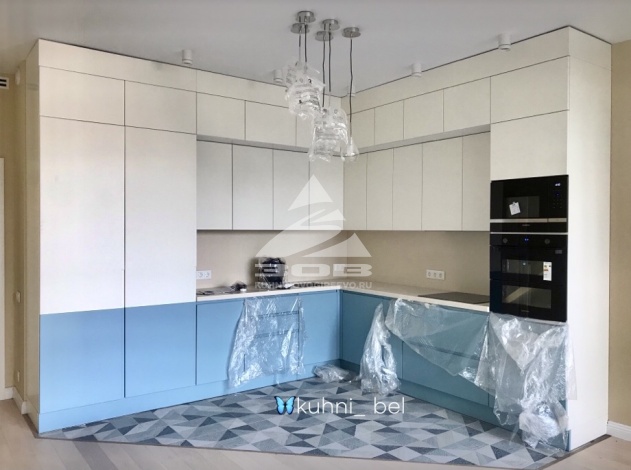 Кухня стиль Минимализм с фасадами Эмаль матовая