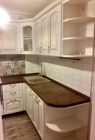 Кухня Классика с фасадами Ретро с натуральной патиной