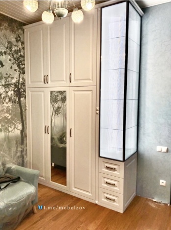 МГС120. Шкаф с витриной в библиотеку