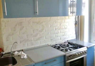 Кухня из пластика глянец