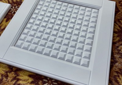 Фасад в квадратик, Эмаль глянец