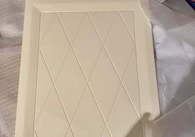 Фасад с ромбами, эмаль глянец