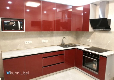 Заказ УТ238. Кухня бордо