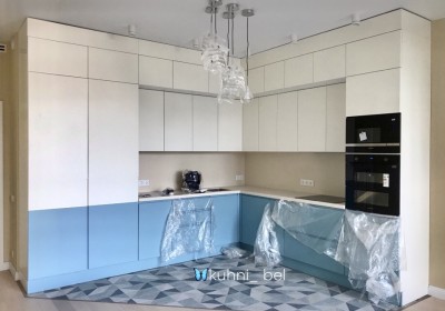 Кухня стиль Минимализм с фасадами Эмаль матовая