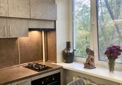 Заказ УТ189. Серая кухня под бетон в стиле Лофт