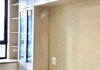 Спальня  с фасами без ручек, мдф-эмаль матовая